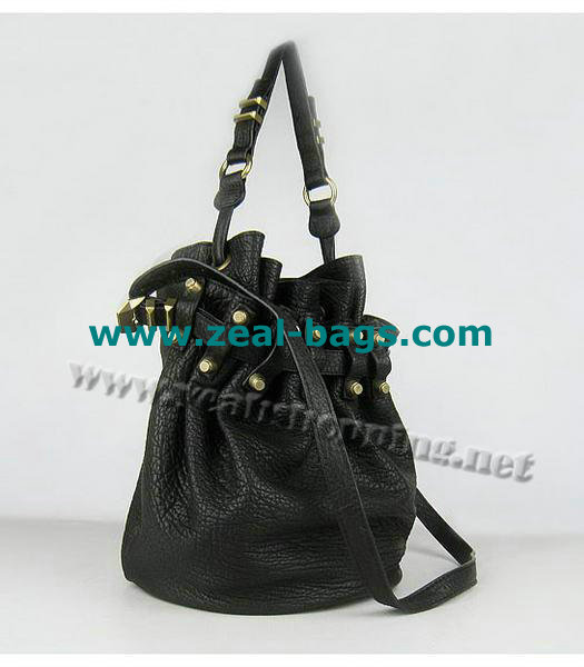 AAA Replica Alexander Wang Diego Studded Bag Black Lambskin with Golden Metal - Click Image to Close